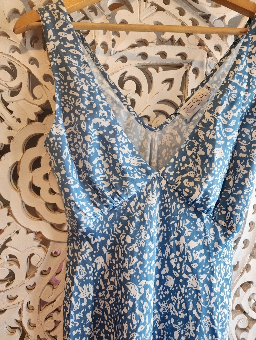 RESA FRANKIE MINI SLEVELESS FLORAL DRESS IN IRIS WOMENS SIZE MEDIUM - Picture 8 of 15